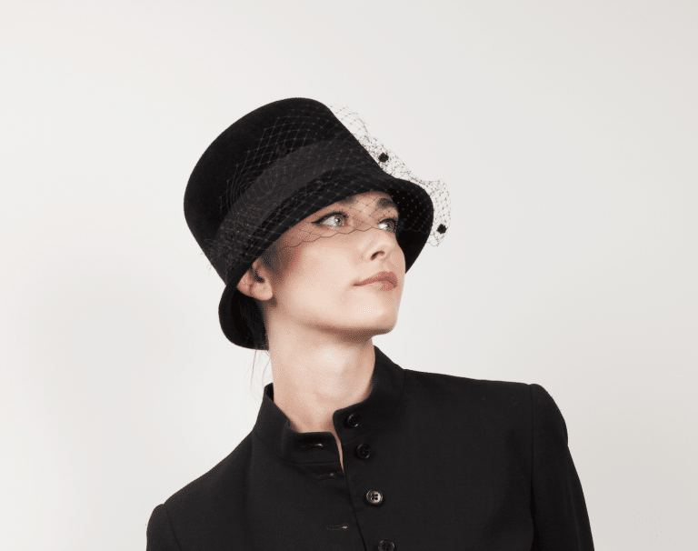 Chapeau Feutre Velour Noir Caring Hat Joséphine